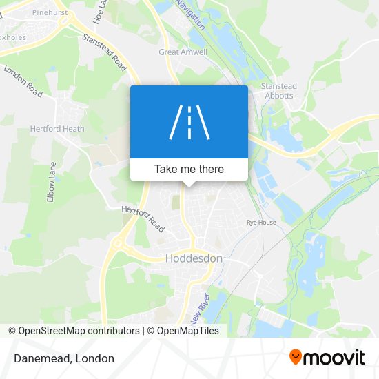 Danemead map