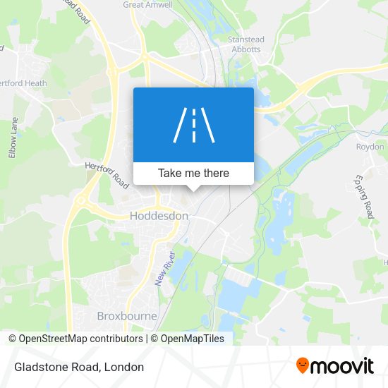 Gladstone Road map