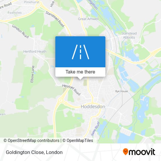 Goldington Close map