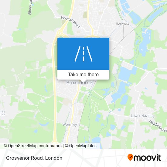 Grosvenor Road map