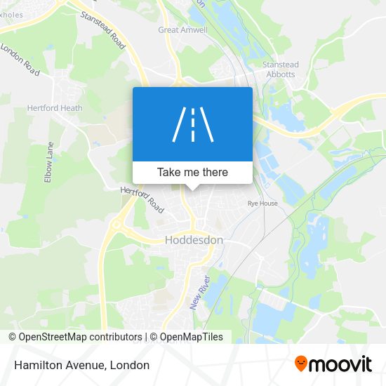 Hamilton Avenue map