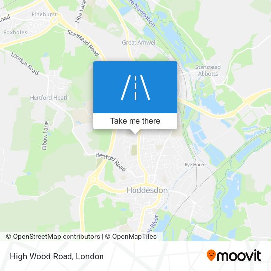 High Wood Road map
