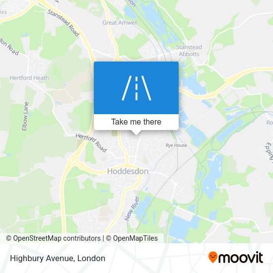 Highbury Avenue map
