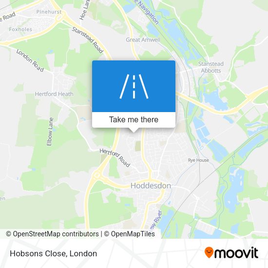 Hobsons Close map