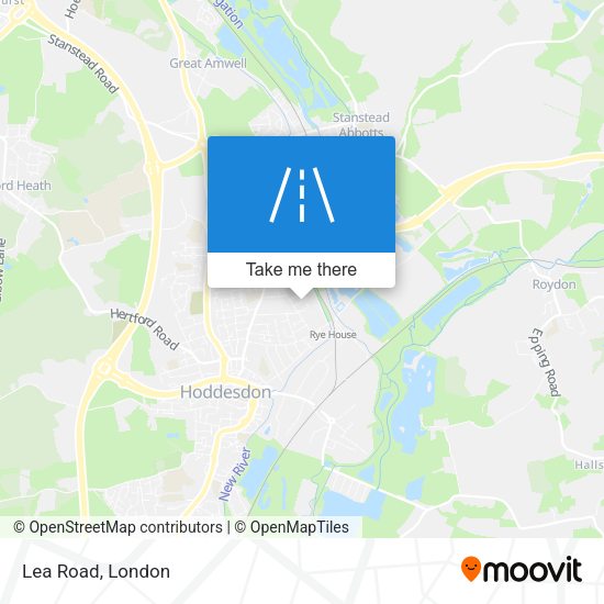 Lea Road map