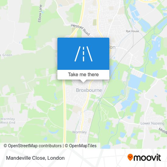 Mandeville Close map