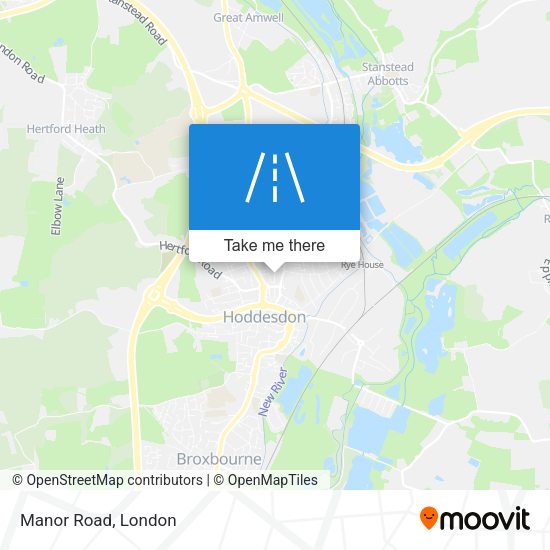 Manor Road map