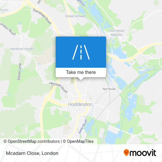 Mcadam Close map