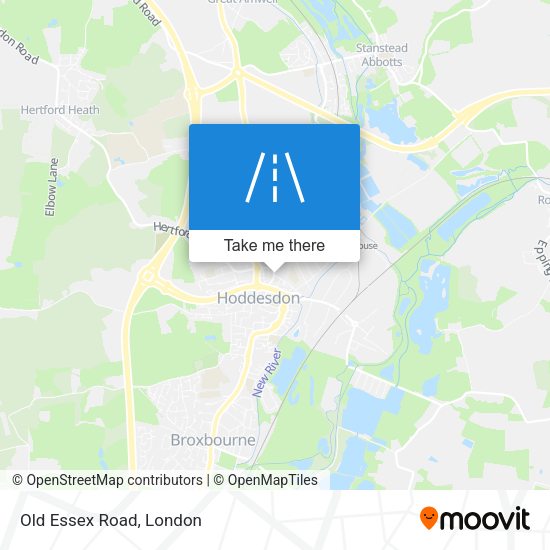 Old Essex Road map