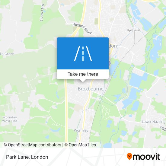 Park Lane map