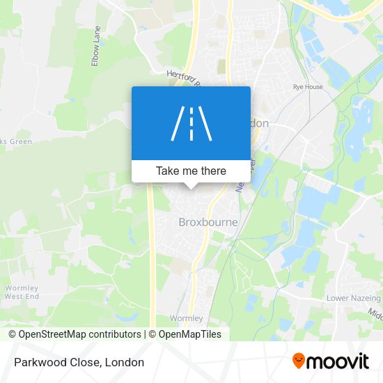 Parkwood Close map