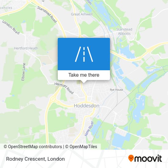 Rodney Crescent map