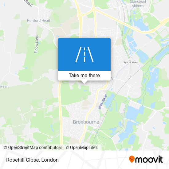 Rosehill Close map