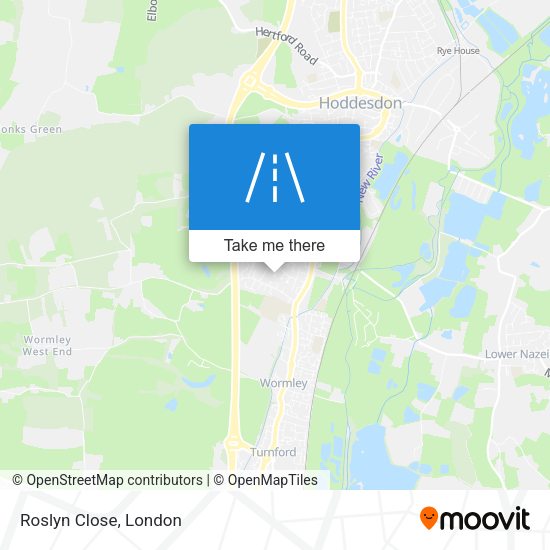 Roslyn Close map