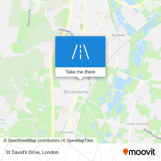St David's Drive map
