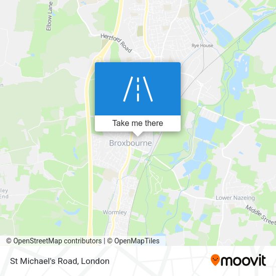 St Michael's Road map
