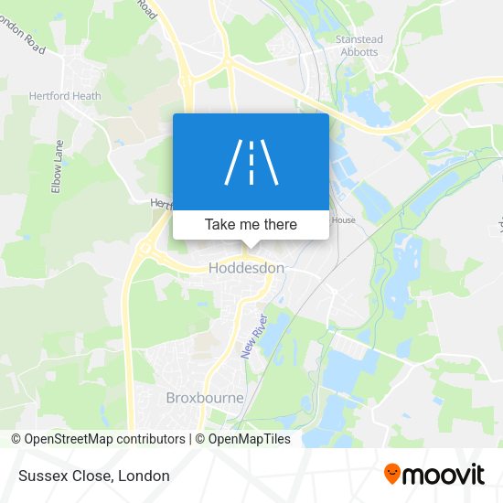 Sussex Close map