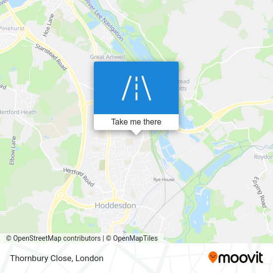 Thornbury Close map