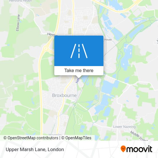 Upper Marsh Lane map