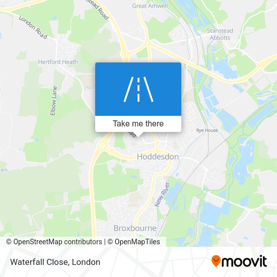 Waterfall Close map