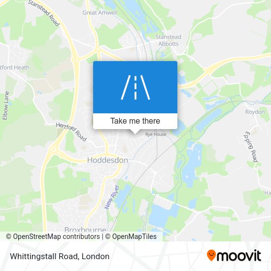 Whittingstall Road map