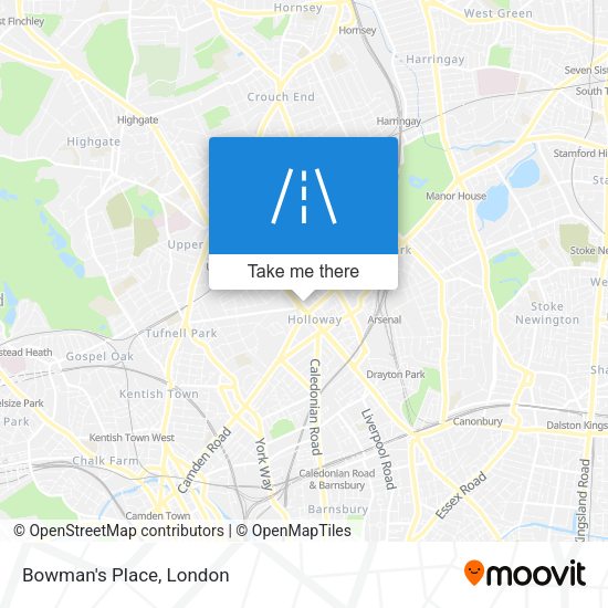 Bowman's Place map