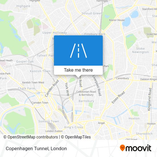 Copenhagen Tunnel map