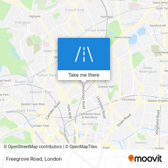 Freegrove Road map