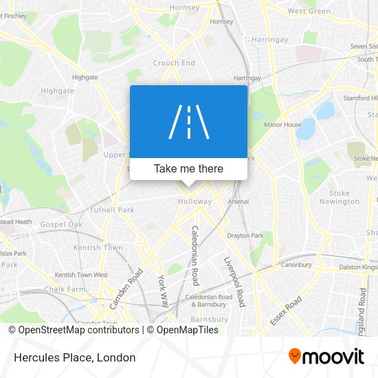 Hercules Place map