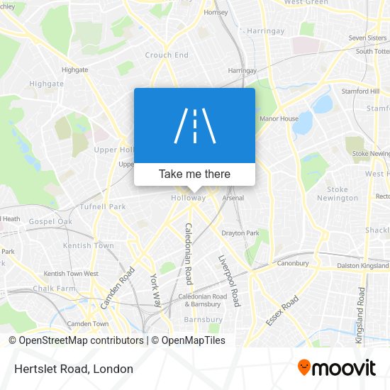 Hertslet Road map