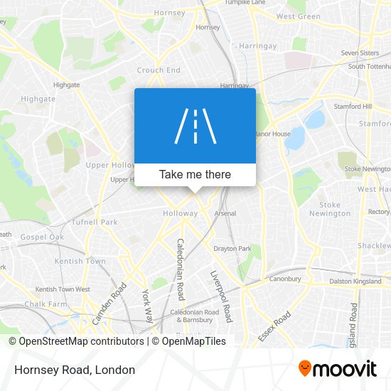Hornsey Road map