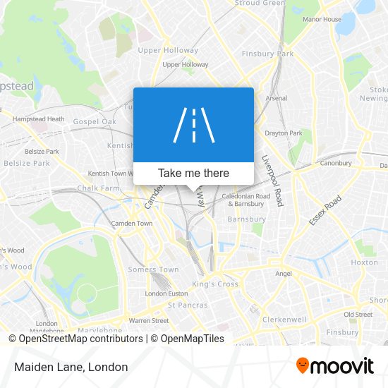 Maiden Lane map