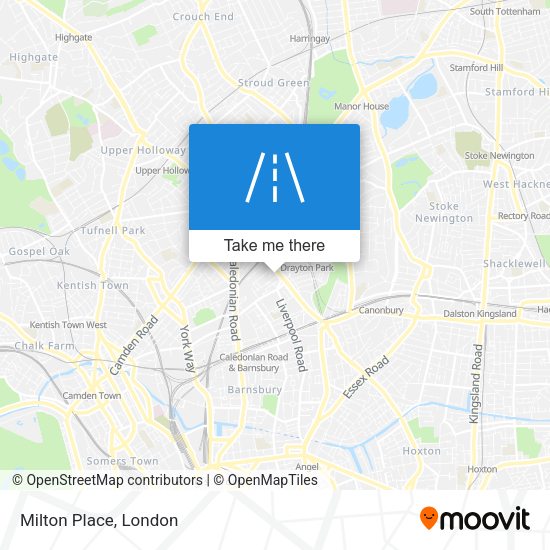 Milton Place map