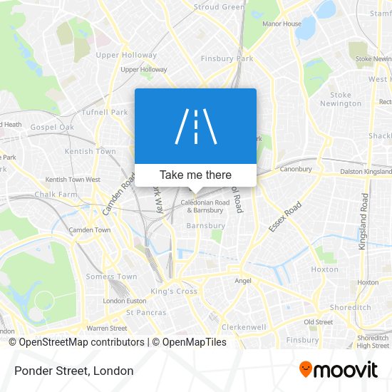 Ponder Street map