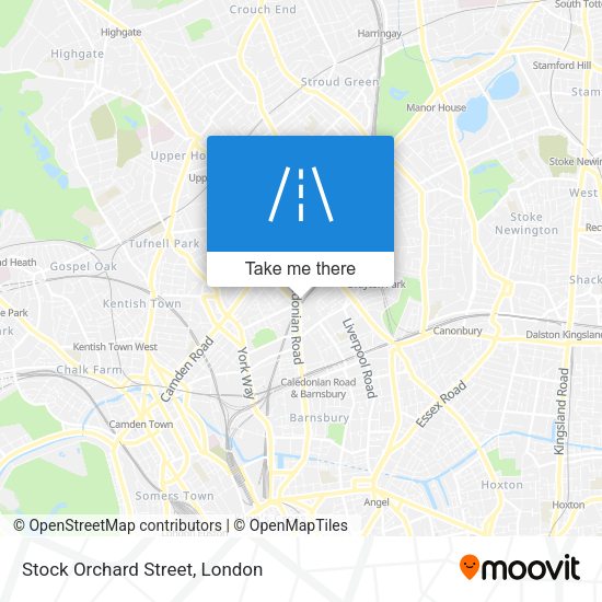 Stock Orchard Street map