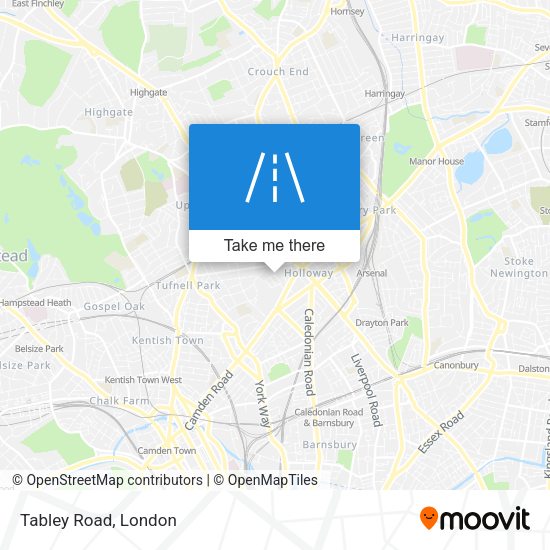 Tabley Road map