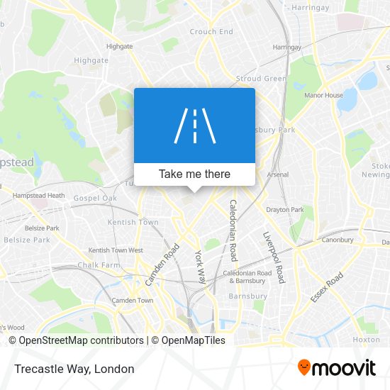 Trecastle Way map