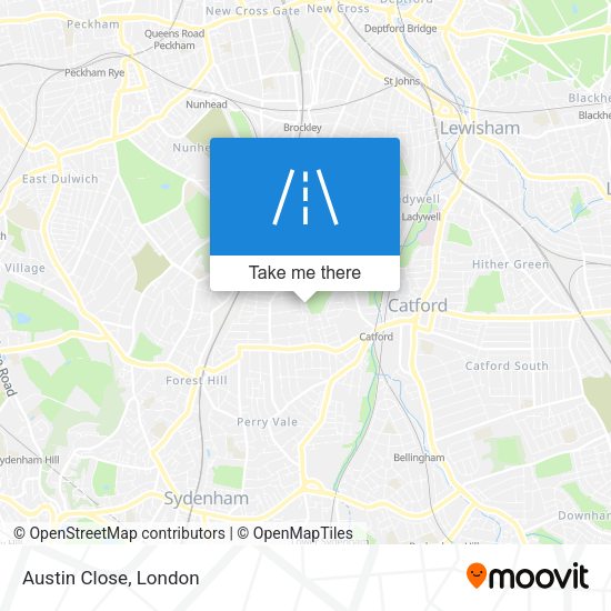 Austin Close map