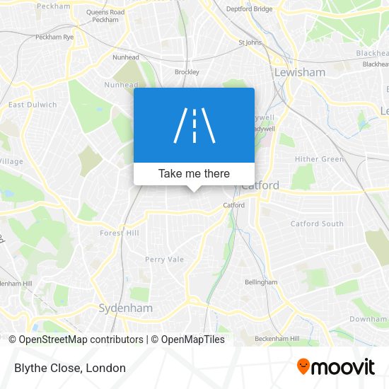 Blythe Close map