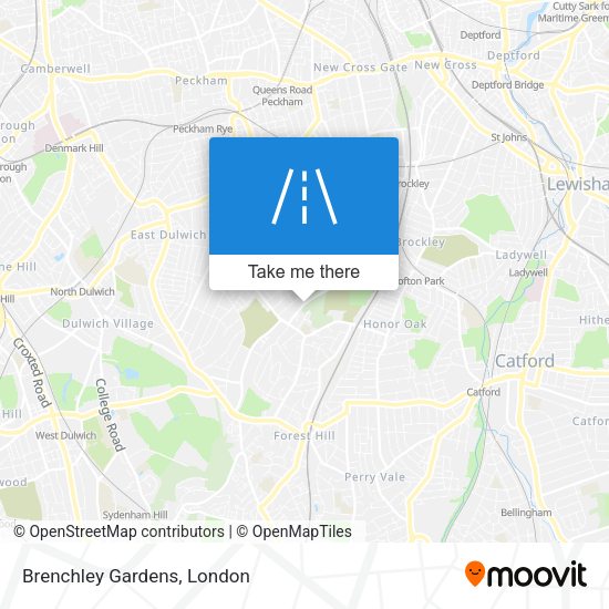 Brenchley Gardens map