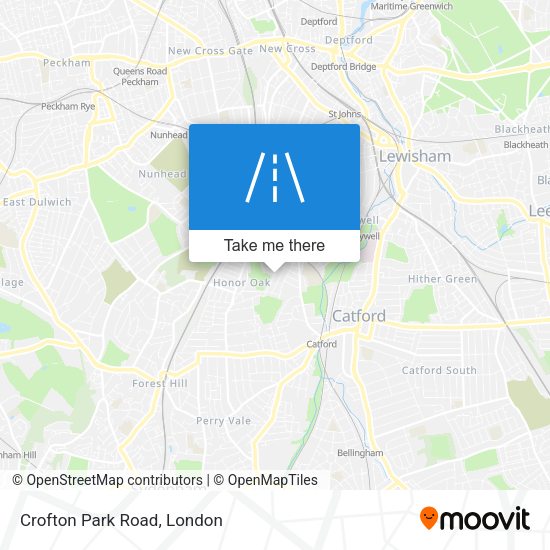 Crofton Park Road map
