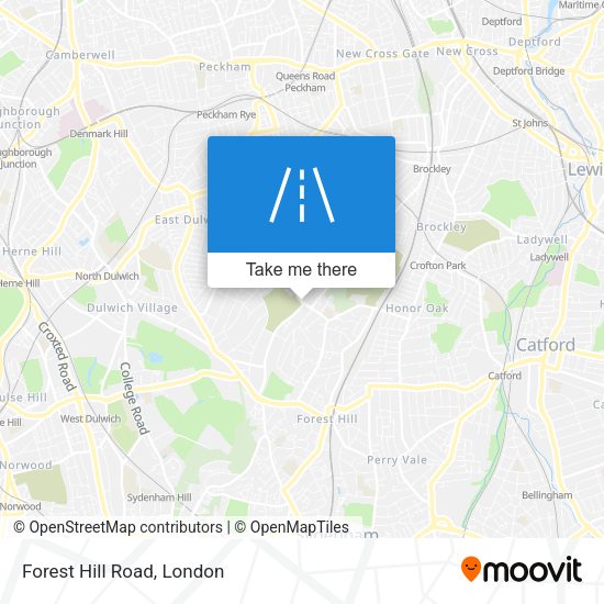 Forest Hill Road map