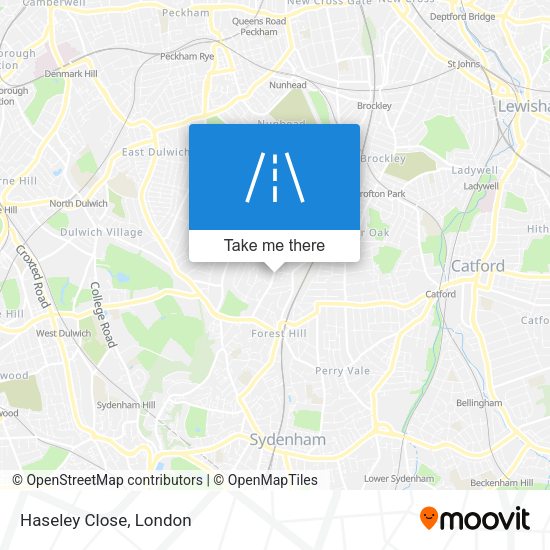 Haseley Close map