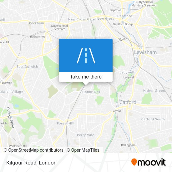 Kilgour Road map