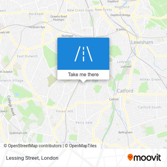 Lessing Street map