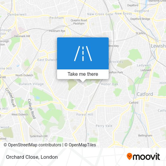 Orchard Close map