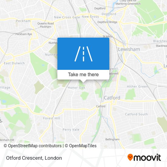 Otford Crescent map