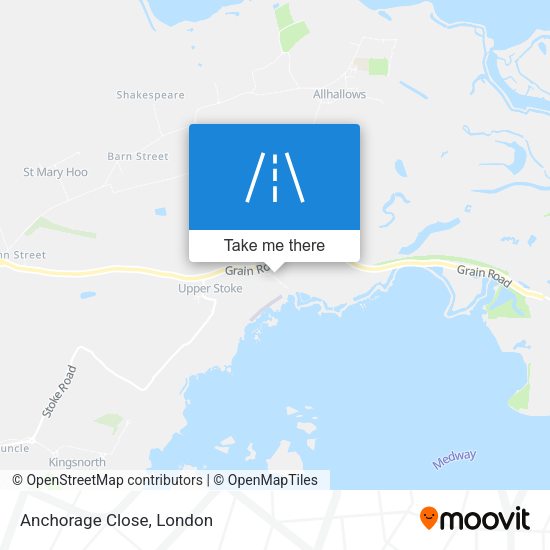 Anchorage Close map