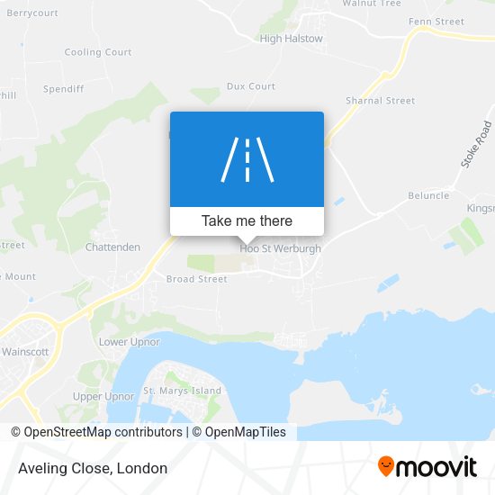 Aveling Close map
