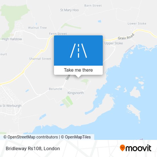 Bridleway Rs108 map